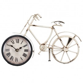 Reloj de Mesa Bicicleta Blanca - Envío Gratuito