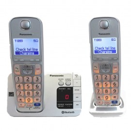 Teléfonos Panasonic KX-TGE262S Link2Cell Bluetooth Reacondicionado - Envío Gratuito