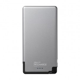 Bateria Portatil ReCharge Micro USB de 5000 mAh color Gris Negro - Envío Gratuito