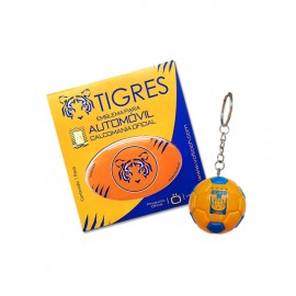 Combo Tigres 7: 1 Sticker Voltoch Tigres Oficial + 1 Llavero Balón Tigres Voltoch Oficial - Envío Gratuito
